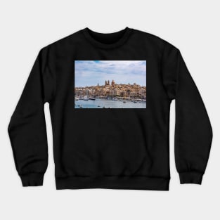 Cityscape of Senglea, Malta Crewneck Sweatshirt